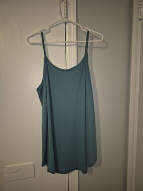 Zendana Women’s Teal Spaghetti Strap Tank Top Size 3XL